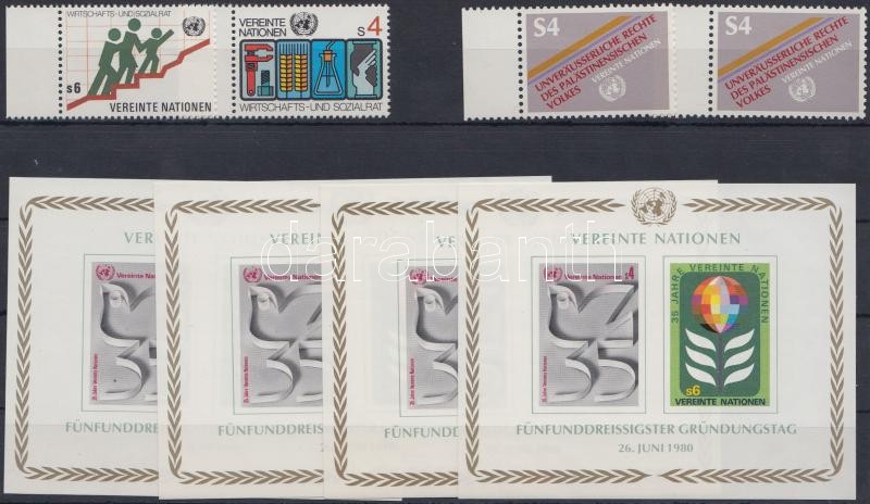 1980-1981 Human rights 16 diff. stamps + 4 diff. blocks, 1980-1981 Emberi Jogok 16 db bélyeg + 4 db blokk