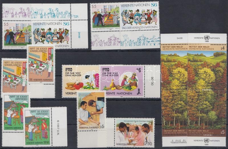 1987-1988 Emberi jogok 14 db bélyeg, 1987-1988 Human rights 14 diff. stamps
