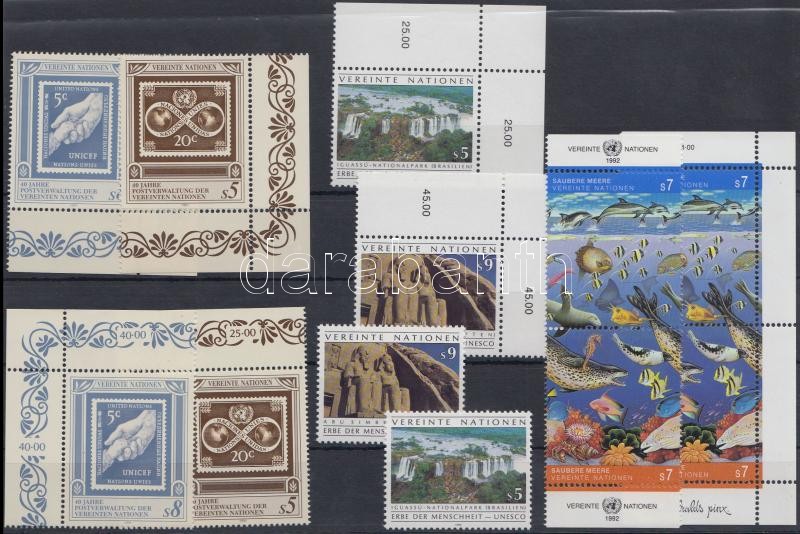 1991-1992 Emberi Jogok és természetvédelem 12 db bélyeg, 1991-1992 Human rights and nature conservation 12 diff. stamps