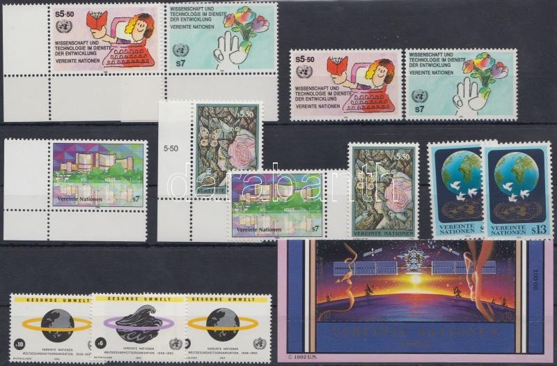 1992-1993 15 diff. stamps, 1992-1993 15 db bélyeg
