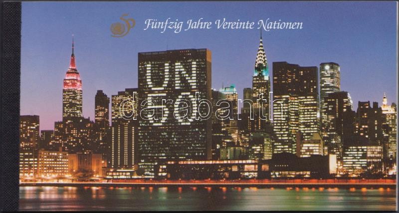 50th anniversary of UN stampbooklet, 50 éves az ENSZ bélyegfüzet