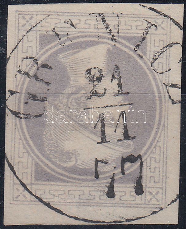 Hírlapbélyeg, szürke, szép szélekkel, vízjellel (Gudlin 800p), Newspaper stamp, gray with nice margins, with watermark 