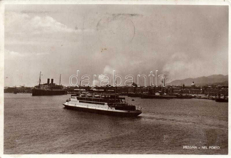 Messina, port, steamship