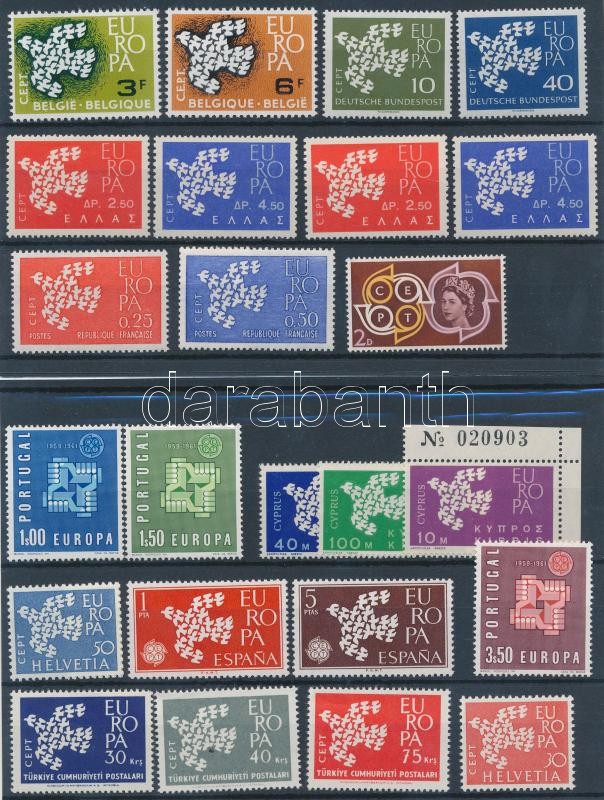 Europa CEPT 35 diff stamps, Europa CEPT 35 klf bélyeg