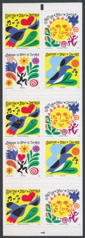 Tavasz öntapadós bélyegfüzet, Spring self adhesive stampbooklet
