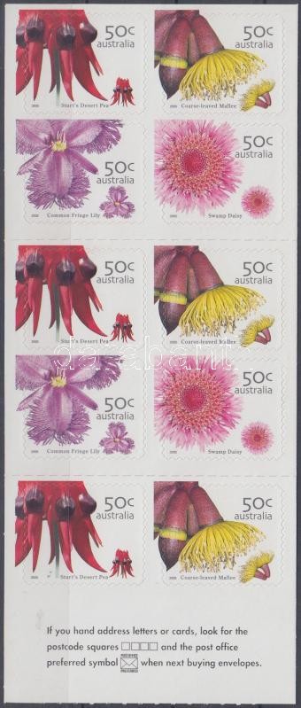 Vadvirágok öntapadós bélyegfüzet, Wildflowers self-adhesive stamp booklet