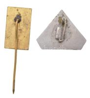 DN "Camping Balatonföldvár" zománcozott fém kitűző + "Zánka" zománcozott fém jel...