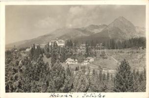 4 db RÉGI csehszlovák városképes lap; Kő-pataki-tó, Csorba-tó, Wachsteinbaude / 4 old Czechoslovakia...