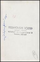 Tiszavölgyi József: Súlyemelő férfi, pecséttel jelzett fotó, 9x14 cm