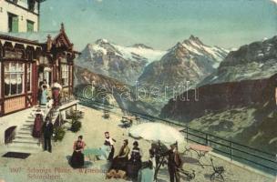 Schynige Platte, Wetterhorn, Schreckhorn, hotel (EK)