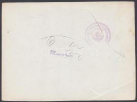 cca 1948-1950 Tiszavölgyi József: A Magyar Közlekedési Alkalmazottak Szabad Szakszervezetének székhá...