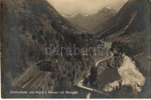 Gotthardbahn, Reuss bei Wassen, Windgälle