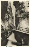 2 db RÉGI svájci képeslap; Taminaschlucht, Aareschlucht / 2 old Swiss postcards; Taminaschlucht, Aar...