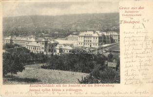 1898 Budapest II. Gyalogsági Kadétiskola, Intézeti főépület