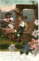 Austrian Tyrolean folklore, children (fa)