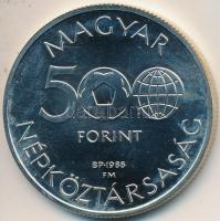 1986. 500Ft Ag "Mexikói Labdarúgó VB-stadion" T:BU felületi karc