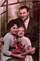 15 db MODERN használatlan motívumlap; családok sorozat / 15 modern unused motive cards; families ser...