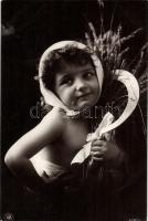 Children dressed as seasons - 4 old postcards