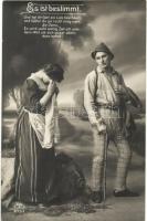 12 db RÉGI motívumlap; szerelmespárok sorozat / 12 old motive cards; romantic love couple series