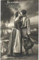 12 db RÉGI motívumlap; szerelmespárok sorozat / 12 old motive cards; romantic love couple series