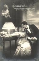 7 db RÉGI motívumlap; szerelmespárok sorozat / 7 old motive cards; romantic love couple series