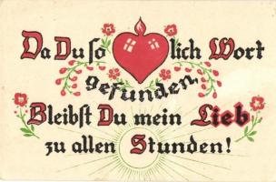 4 db RÉGI motívumlap; folklór, szerelmes / 4 old motive cards; folklore, love