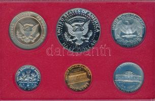 Amerikai Egyesült Államok 1982S 1d-1/2$ 6xklf db dísztokos szettben T:PP
USA 1982S 1 Dime - 1/2 Doll...