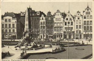 Danzig Kriegerdenkmal Foto AK