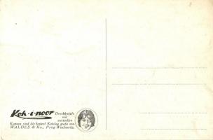 Lady, Koh-i-noor advertisement on the backside - 2 old postcards