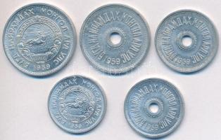 Mongólia 1959. 1m-20m Al (5xklf) T:1-,2
Mongolia 1959. 1 Mongo - 20 Mongo Al (5xdiff) C:AU,XF