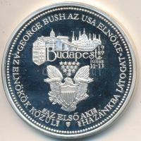 Bozó Gyula (1913-2004) / Szabó Géza (1939-) 1989. "George Bush látogatása Magyarországon" ...