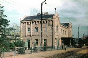 10 db MODERN vonat, vasútállomás motívumú képeslap / 10 modern postcards, train, railway station