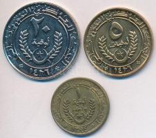 Mauritánia 1974-2005. 1O + 5O + 20O T:1,2
Mauritania 1974-2005. 1 Ouguiya + 5 Ouguiya + 20 Ouguiya C...