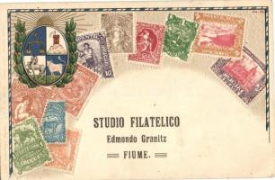 Uruguay - set of stamps, Ottmar Zieher's Carte Philatelique No. 24.