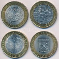 Oroszország 2005-2010. 10R (4xklf) T:1-
Russia 2005-2010. 10 Rubles (4xdiff) T:AU