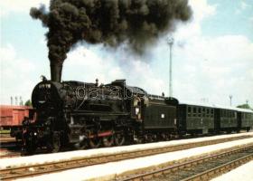 10 db MODERN motívum lap, vonat, gőzmozdony / 10 modern motive cards, train, locomotive