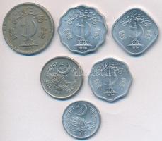 Pakisztán 1965-1980. 1p-50p (6x) T:2,2-
Pakistan 1965-1980. 1 Paisa - 50 Paisa (6x) C:XF,VF
