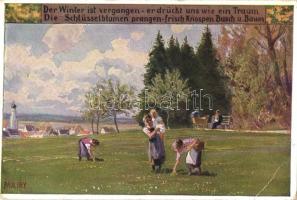German folksongs s: Paul Hey - 3 old postcards