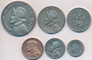 Panama 1973-1979. 1c-1/2B (6x) T:2,2-
Panama 1973-1979. 1 Centesimo - 1/2 Balboa (6xdiff) C:XF,VF