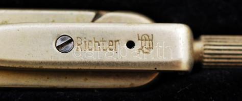 E.O. Richter Pracision eszközök, 2db, körzőkészlet és nagyításra kicsinyítésre alkalmas mérőeszköz, ...