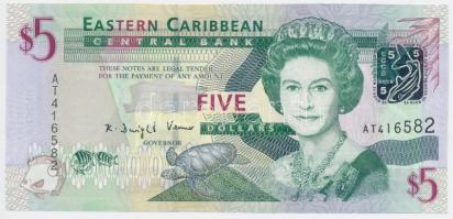 Kelet-Karibi Államok 2003. 5$ T:I Eastern Caribbean States 2003. 5 Dollars C:UNC