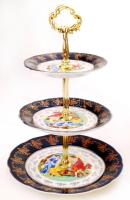 VaBene apró sütemény kínáló, matricás, jelzett, hibátlan, m: 32 cm