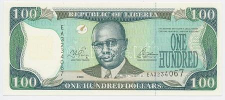 Libéria 2003. 100$ T:I Liberia 2003. 100 Dollar C:UNC