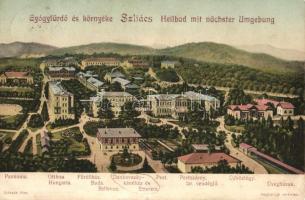 Szliács, Pannonia, Otthon Hungária, Dankovszky kávéház és étterem, Pestszárny, Izraelita vendéglő, Üdvözlégy, Üvegházak / hotels, restaurants, Jewish restaurant (r)