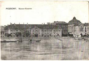 Pozsony, Wasser-Kaserne, tábori postai lap / water barracks, field postcard