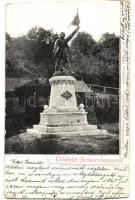 Selmecbánya, honvéd szobor - leleplezve 1899. / military statue (cut)