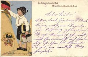 Sie deutsch allerwege! Südmark / German patriotic propaganda litho (small tear)