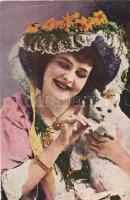 Lady with cat (EK)