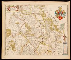 1634 Palatinatus ad Rhenum, WIllelm Blaeu (1571-1638) térképe a rajnai palotagrófságról, a népszerű ...