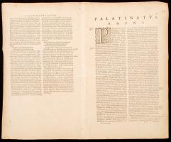 1634 Palatinatus ad Rhenum, WIllelm Blaeu (1571-1638) térképe a rajnai palotagrófságról, a népszerű ...